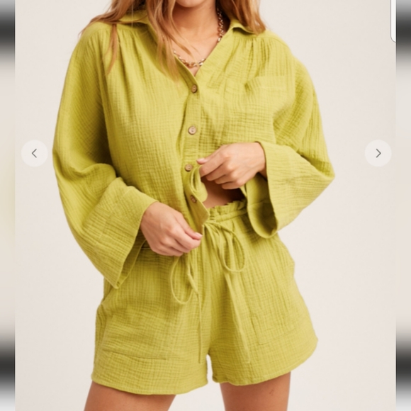 β€Sale Listicle OUTFIT textured cotton gauze 2 piece dolman! A SET π₯π - Picture 3 of 3